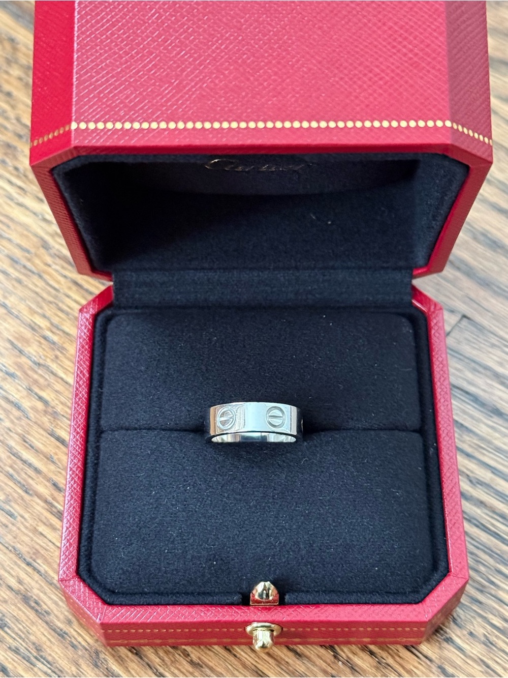 Cartier 18K White Gold LOVE Ring Sz. 49
